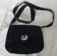 čierna manchestrová kabelka - 15€
